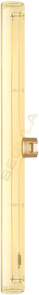 Lampe LED linéaire 300mm doré S14d Segula 55182 6.5W (ca. 30W) 1900K dimm.