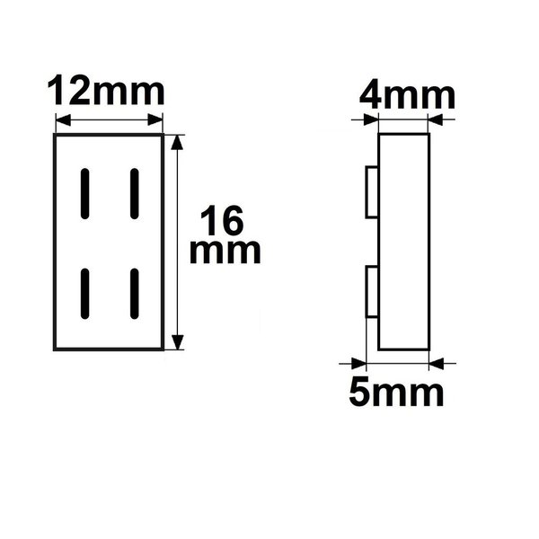 LED Flexband Clip-Verbinder Universal ISOLED 2pol für Breite 10mm