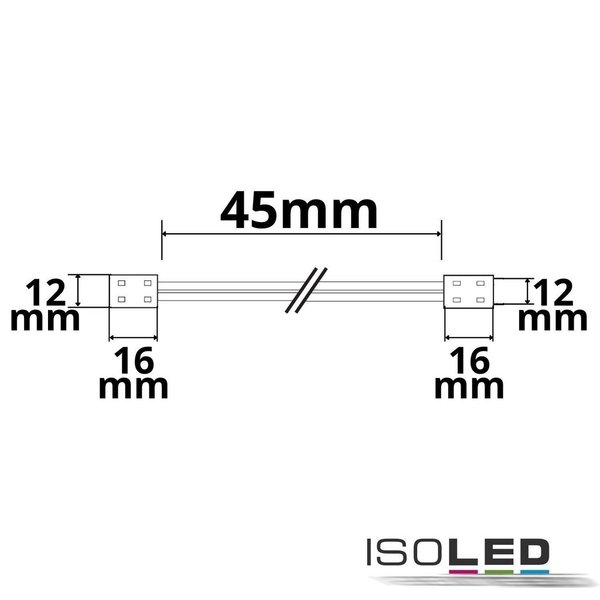 LED Flexband Clip-Kabelverbinder ISOLED 2-polig für Breite 10mm