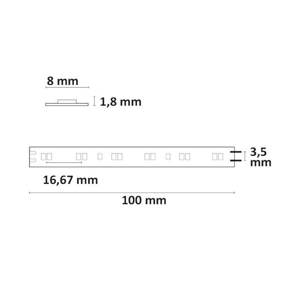 LED Flexband ISOLED MiniAMP Stecker 9W/m 1900-4000K 24VDC 2.5m