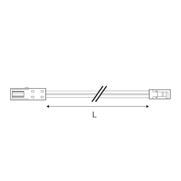 Verlängerungskabel 200cm mit ISOLED MiniAMP Stecker male + female