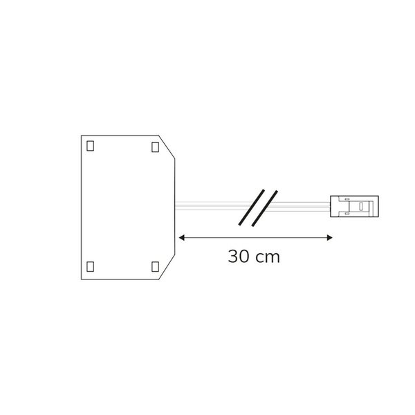 Kabel 30cm mit Verteiler ISOLED MiniAMP male auf 6 x female